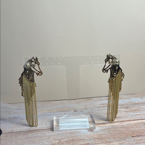 Kate Spade Horse Shaped Silver and Gold Earrings - Picture 4 of 9